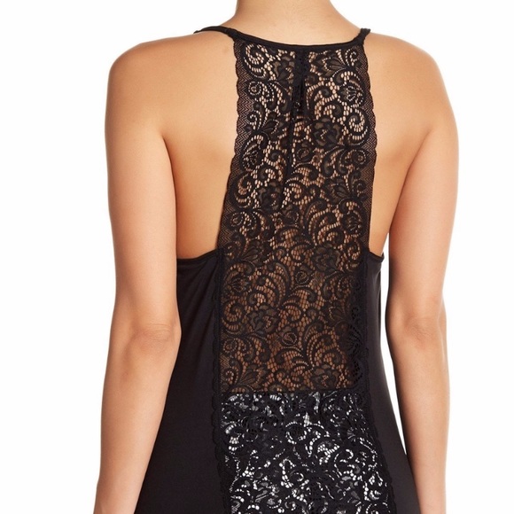 Nordstrom Tops - 2/$40 In Bloom Racerback Lace Cami Floral Black